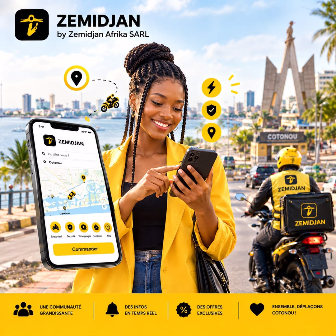 Les bureaux ZEMIDJAN à Cotonou